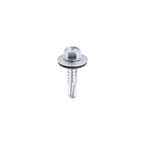 Metal Construction Light Section Screws - Hex - EPDM Washer - Self-Drilling - Zinc 5.5 x 25