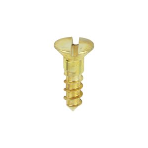 Solid Brass Timber Screws - SLOT - Countersunk 6 x 1/2