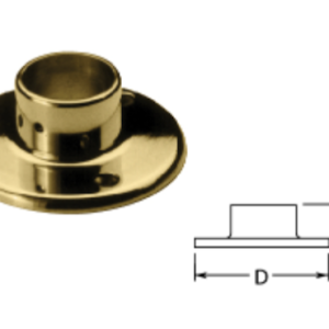 2" Brass Floor Flange Tubing