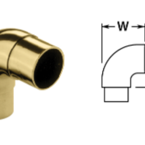 2" Brass Flush Radius Ell