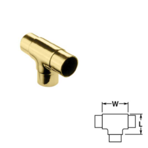 2" Brass Flush Tee